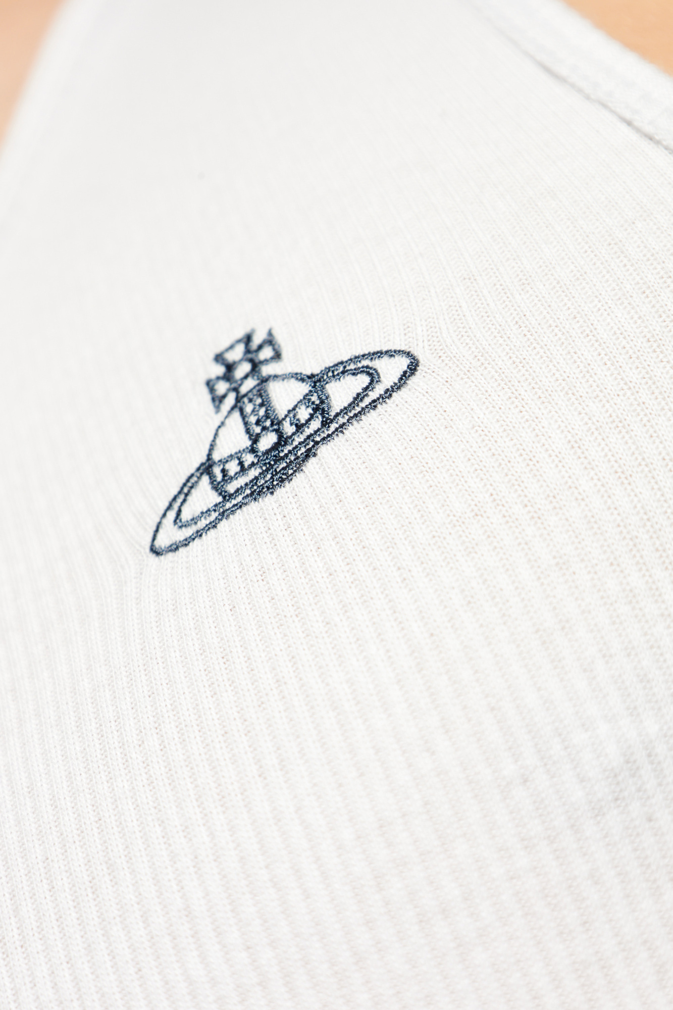 White Sleeveless underwear T-shirt Vivienne Westwood